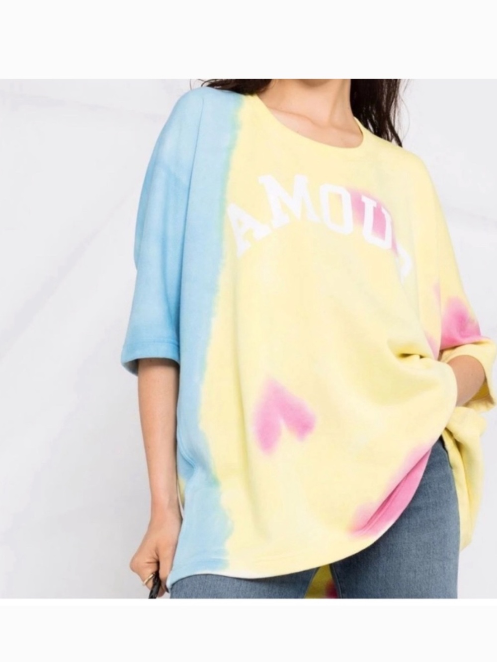 Zadig & Voltaire Portland Print Amour Tie Dye Oversized T-Shirt Size: Medium